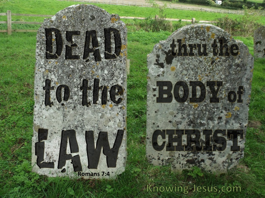 Romans 7:4 Dead To The Law (green)